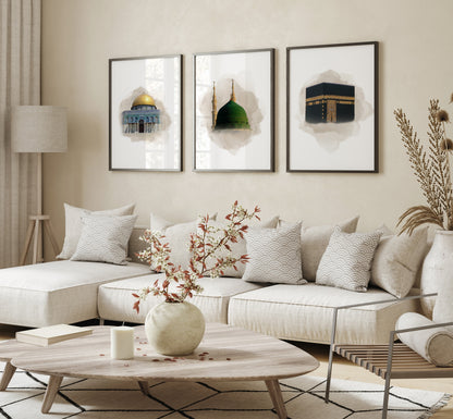 Masjid al-Nabawi Medina Islamic poster