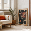 Two floral wall art pieces arranged for modern living room display