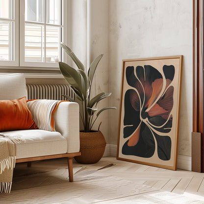 Two floral wall art pieces arranged for modern living room display