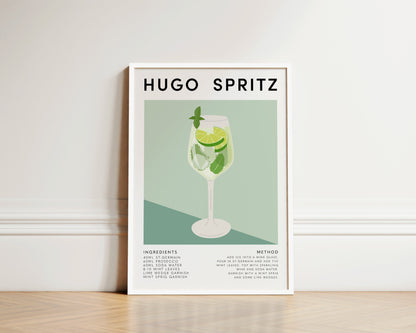 Hugo Spritz wall art in a modern kitchen setting