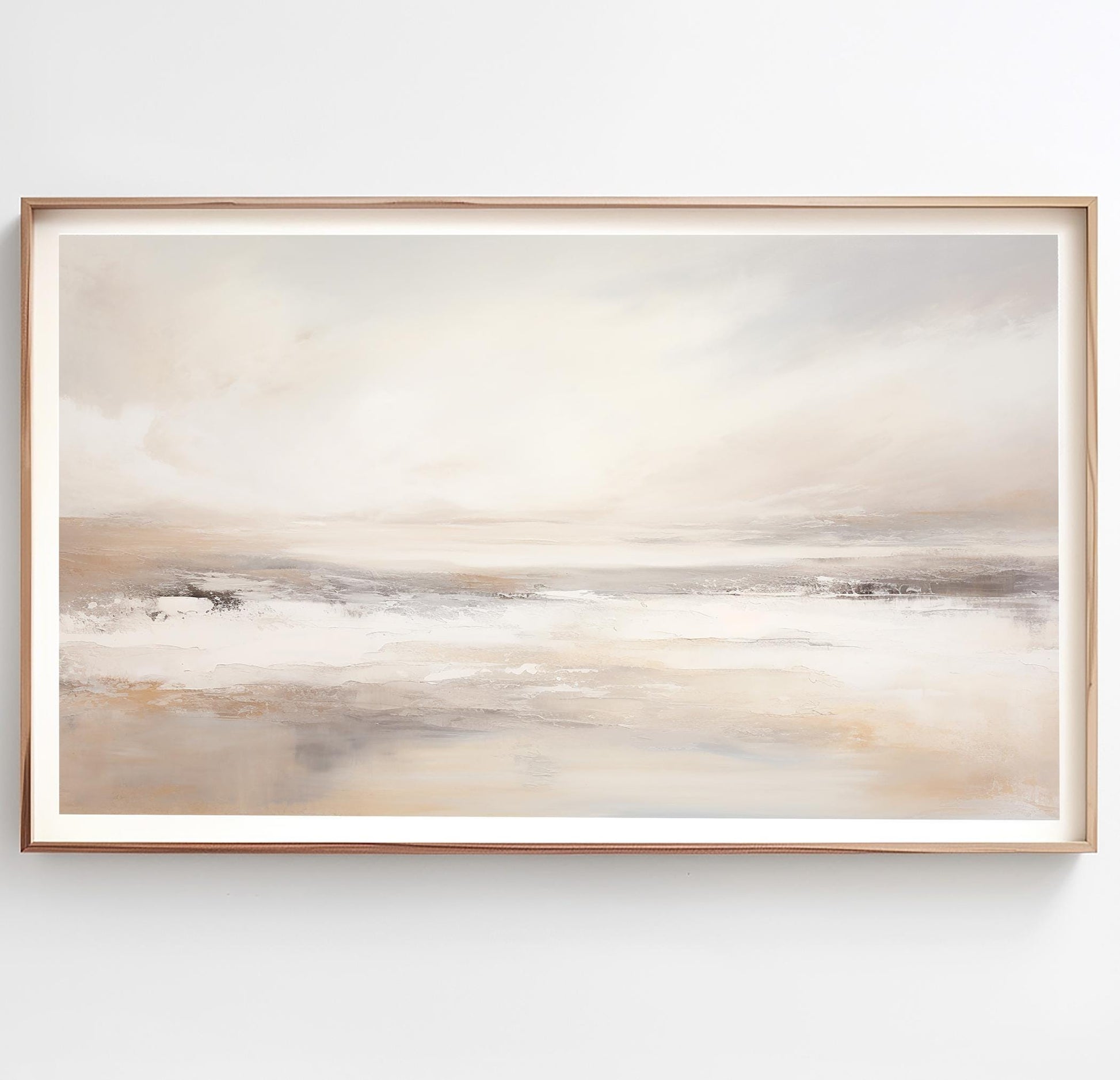 Close-up of beige and grey tones in abstract landscape