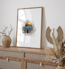 Al Aqsa Mosque art print displayed on a wall