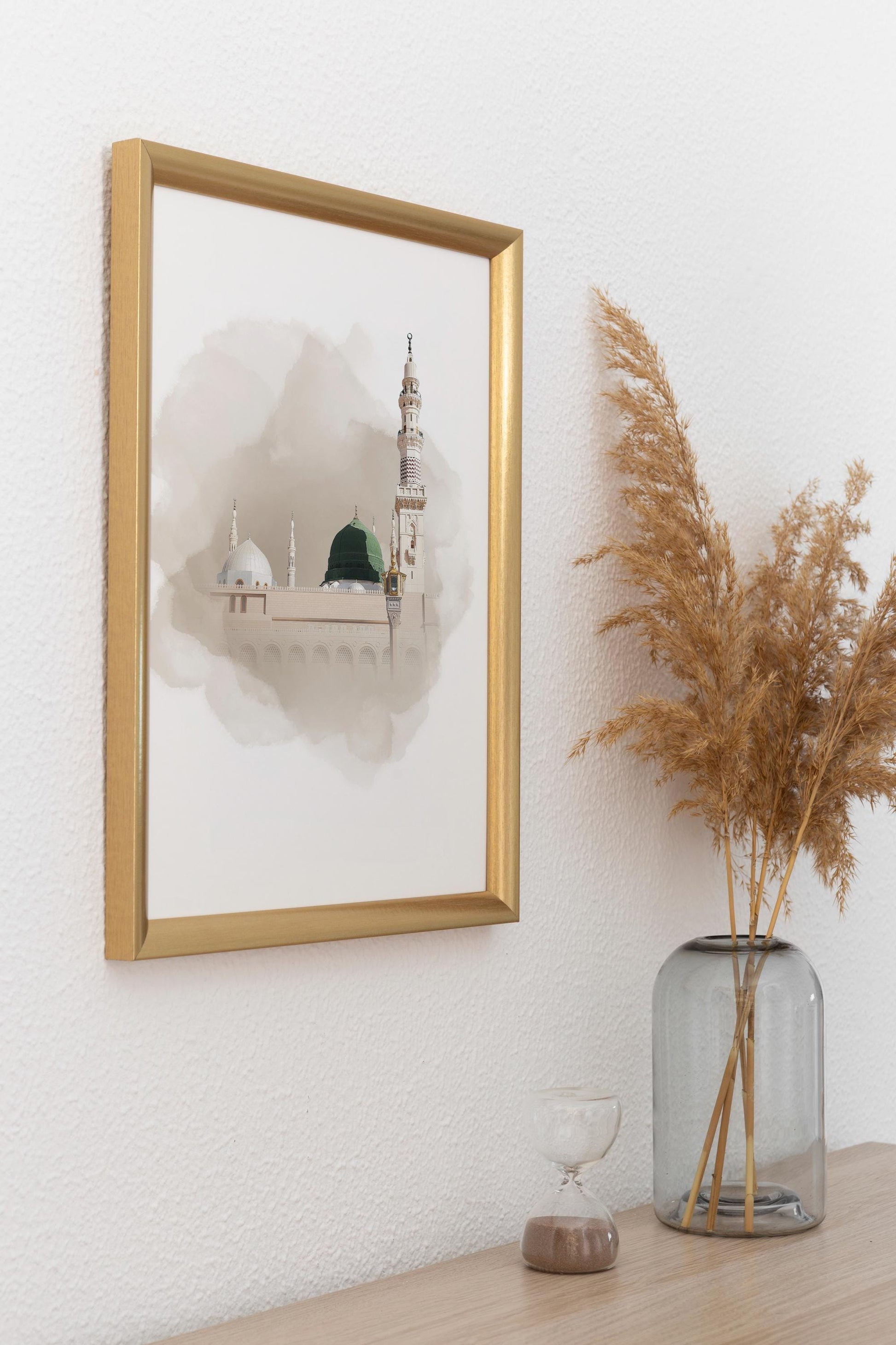 Neutral Islamic wall art suitable for living rooms and prayer spaces