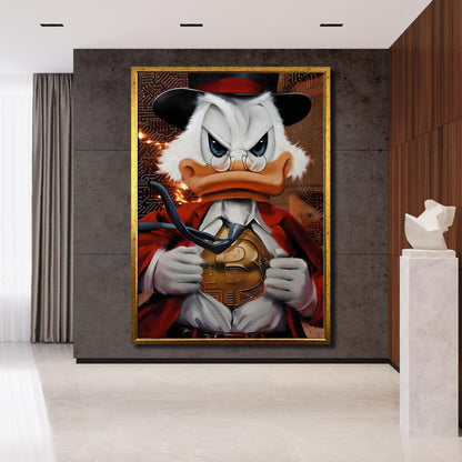 Gallery-wrapped canvas texture and edge detail