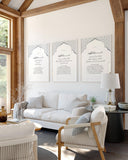 Surah An-Nas wall art print in minimalist Arabic script on light background