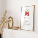 Framed Dua before eating wall art in clean design