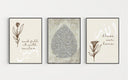 Wall art trio in earthy neutrals for home decor