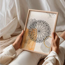 Modern Islamic wall decor featuring soft beige and terracotta palette