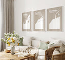 Patience, Gratitude, Reliance themed wall art for gift ideas