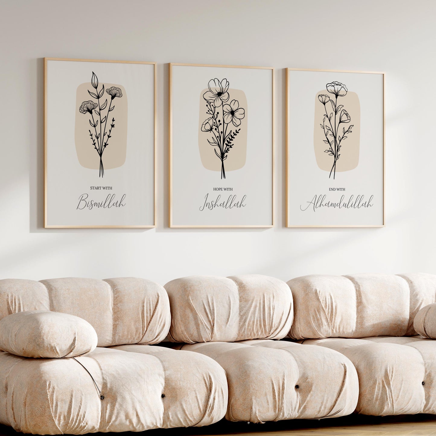 Elegant wall art from Floral Islamic collection