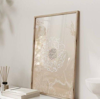 Side angle of the frame and mounting on wall