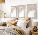 Soft neutral tones minimalist Arabic wall art collection
