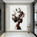 Neutral-toned canvas art ready to hang for modern home decor