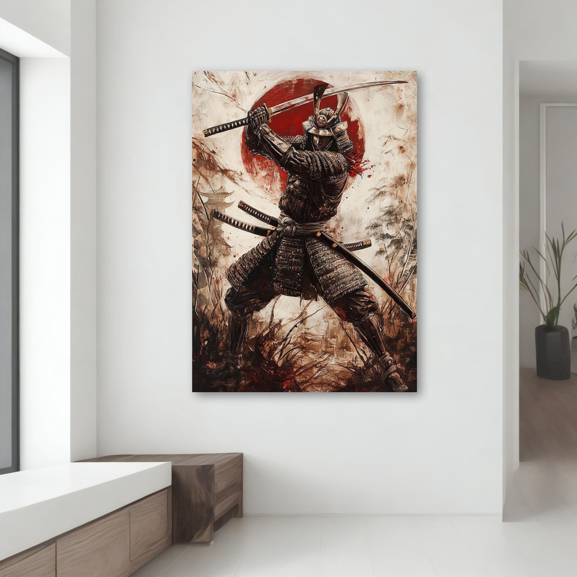 Gallery-wrapped canvas wall art ready to hang