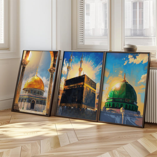Masjid Al Haram abstract wall art print