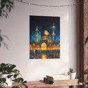 Modern abstract Islamic art depicting shrine