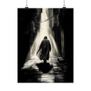 High-contrast Imam Mahdi art print on paper