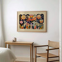 Nature inspired wall art with botanical motifs
