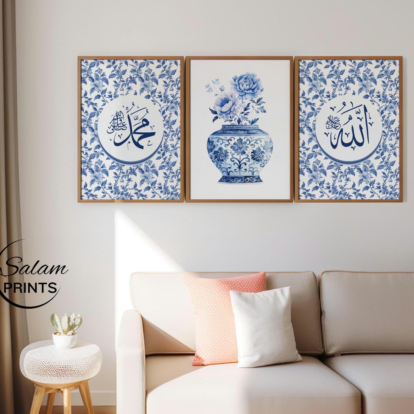 Home decor wall art set for living room or study