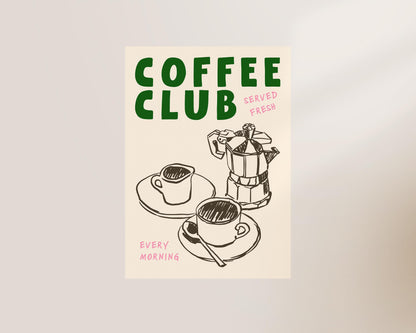 Charming wall art for coffee lovers in a kitchen or dining area