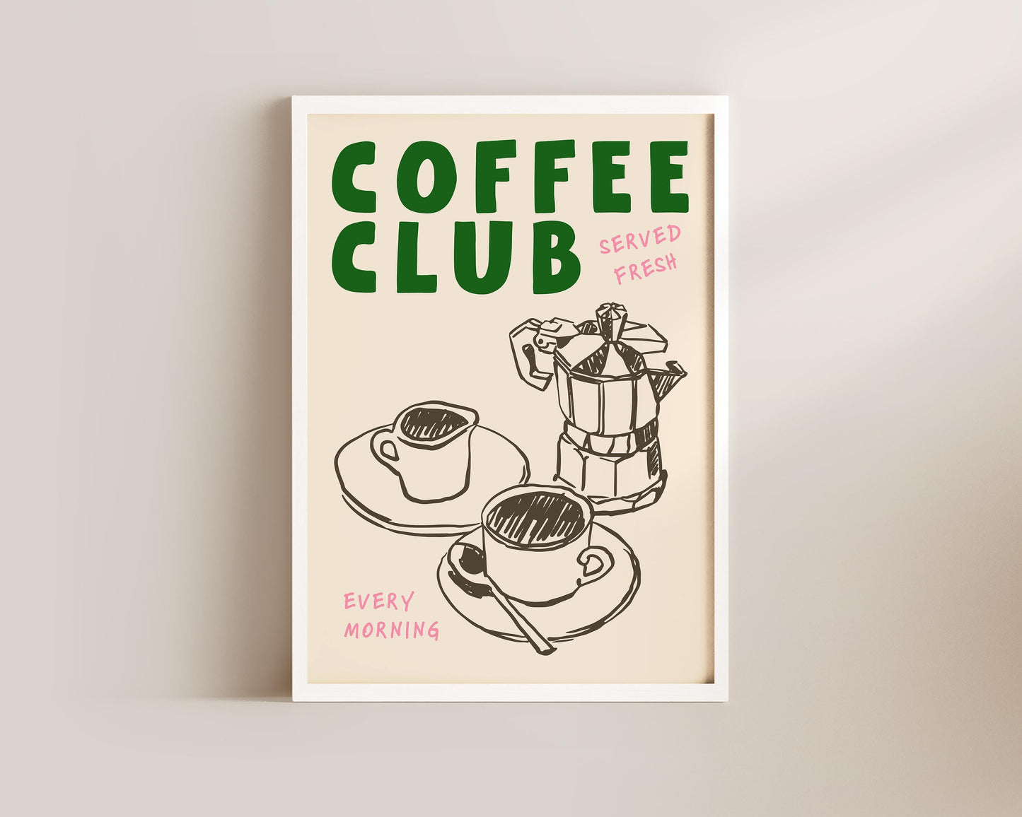 Thoughtful gift idea: coffee lover wall art for friends