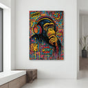 Gift-ready packaging for pop art chimp canvas print