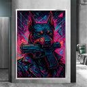 Ready-to-hang canvas wall art from Pop Graffiti collection