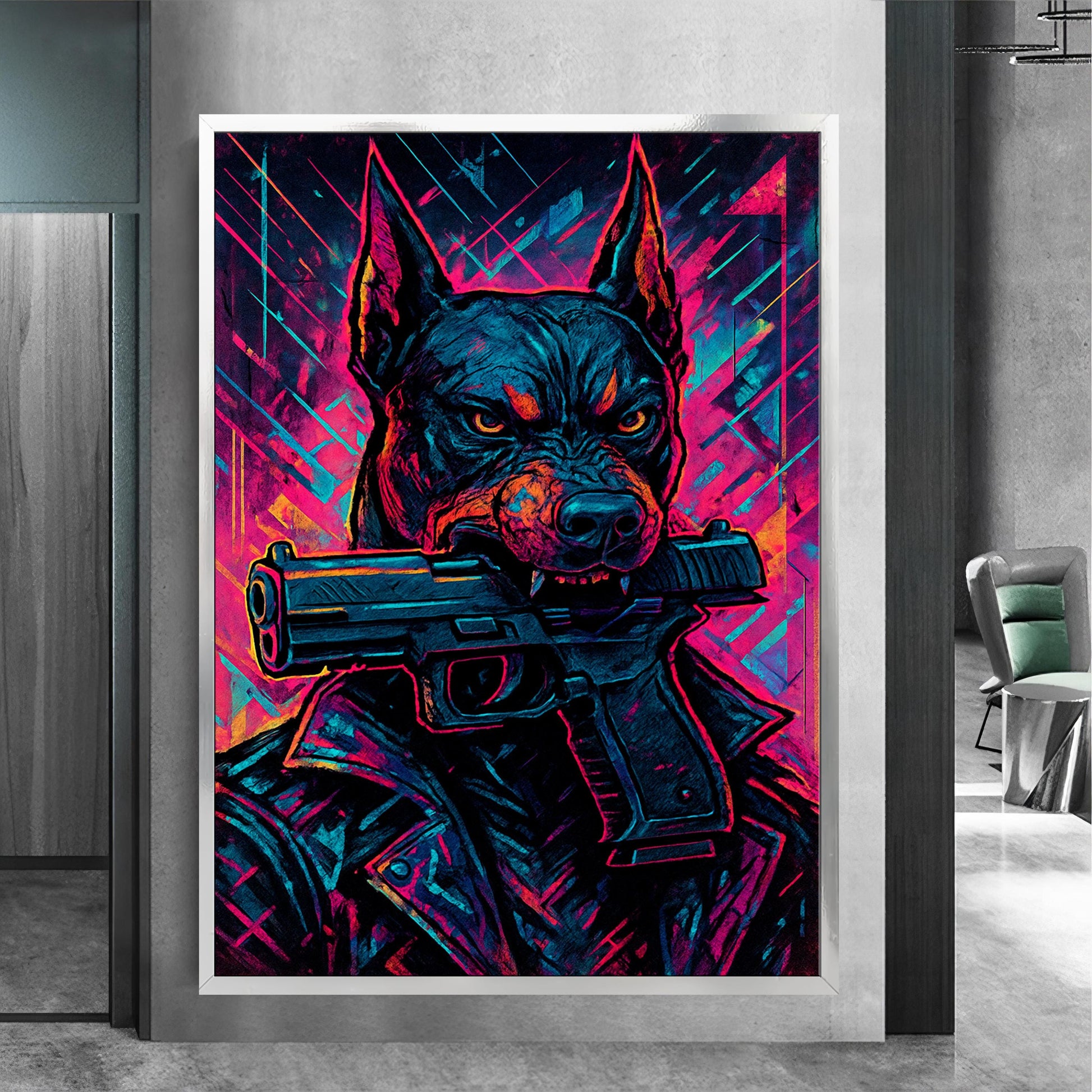 Ready-to-hang canvas wall art from Pop Graffiti collection