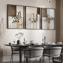 Three-poster wall art set displayed together in a matte finish