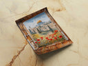Palestine-inspired decor featuring sacred architecture and florals in watercolor