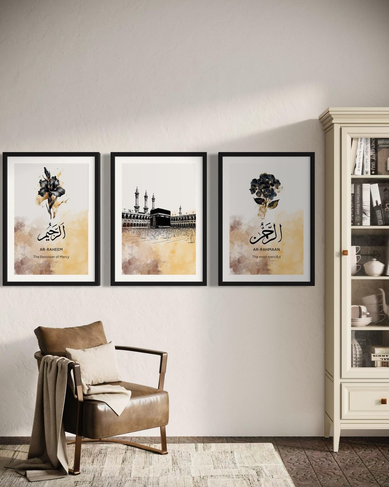 Islamic Wall Art Set: Quran Verses & Arabic Calligraphy