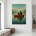 Ready-to-hang canvas art of a quirky outdoors scene