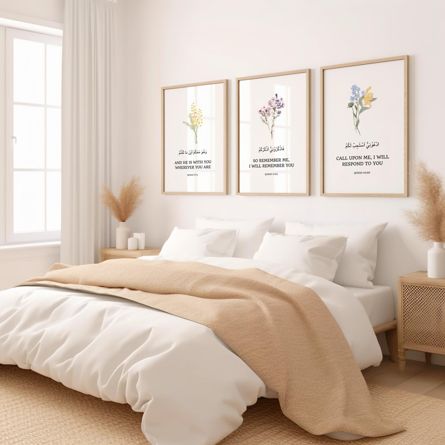 Ready-to-frame Islamic wall art prints - Quran quotes