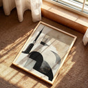 Beige and black Islamic wall decor abstract artwork close-up