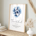 Navy blue modern Muslim home decor wall art for living room