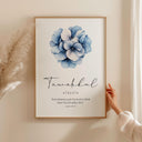 Tawakkul Islamic wall art with Quran verse on navy blue background