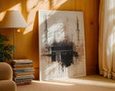 Nine-piece wall art set featuring Kaaba and Masjid Nabawi motifs