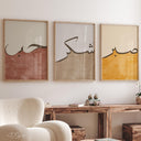 Set of 3 Islamic calligraphy posters arranged for wall art display
