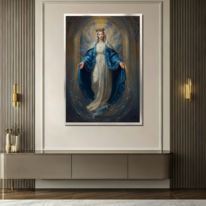 Gallery-wrapped Virgin Mary canvas print