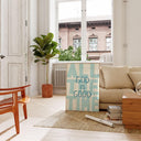 Flat lay of unframed Christian wall art on neutral background