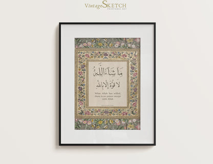 Neutral-toned wall art displayed in hall or corridor