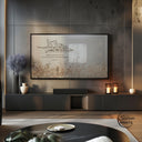 Subtle Islamic design with clean lines for Muslim home decor