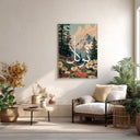 Full composition of the eight-image Islamic wall art set