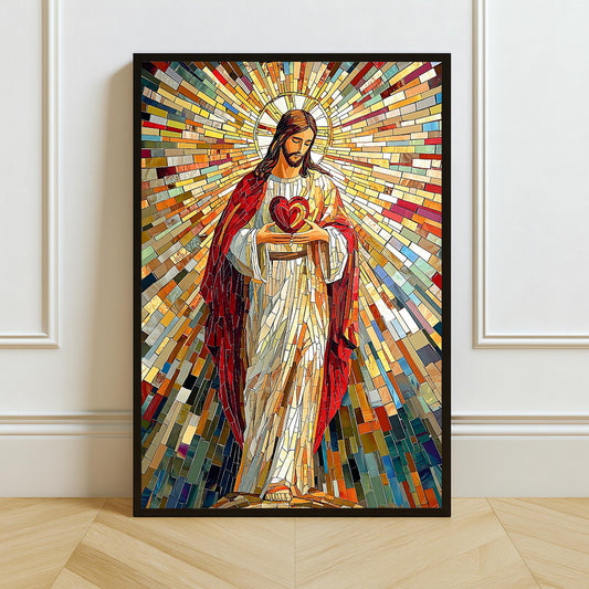 Sacred Heart of Jesus wall art full view