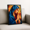 Stained glass style Christian art for home or church