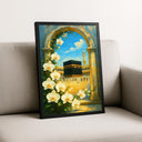 Elegant Islamic wall decor featuring Kaaba arch
