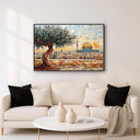 Abstract Islamic wall art featuring Masjid Al Aqsa silhouette