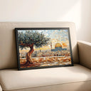 Geometric abstract Masjid Al Aqsa artwork