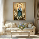 Calm, reverent religious wall decor Virgin Mary print