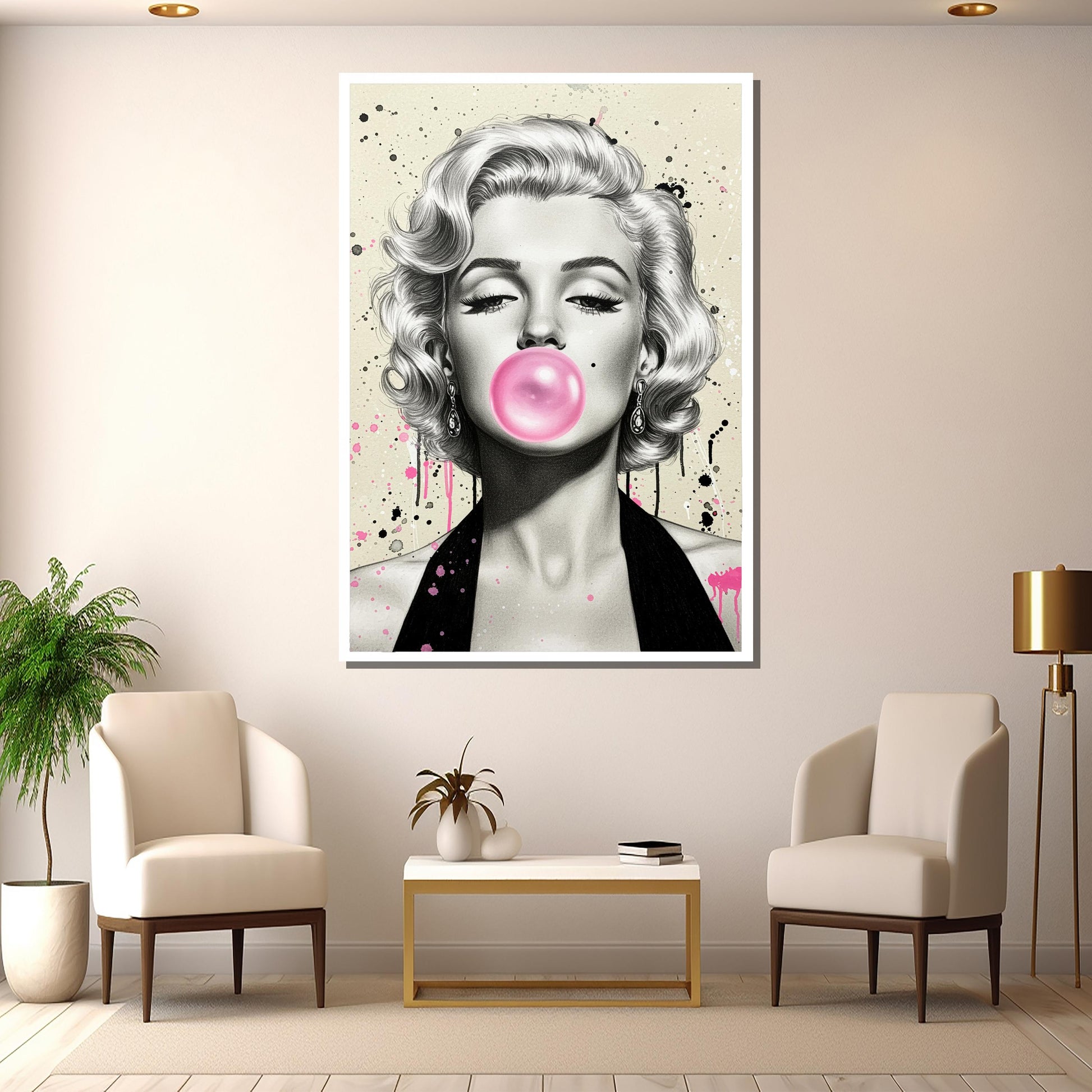Gallery-ready Marilyn Monroe artwork for wall display